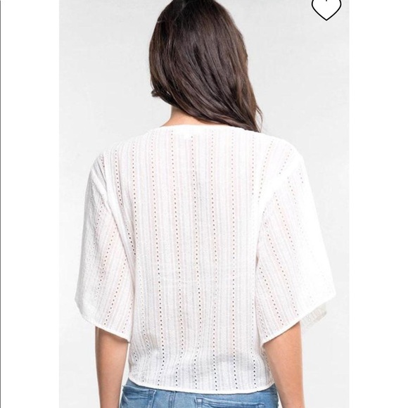 Love Stitch Front Tie Top - Picture 5 of 7